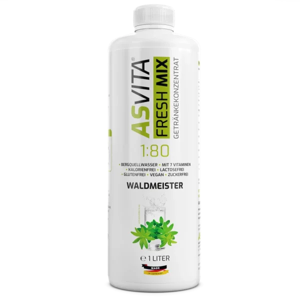 ASVita Fresh Mix Mineralgetränk 1/80 - 1L Waldmeister