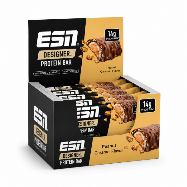 ESN Designer Bar Box 12x45g Peanut Caramel