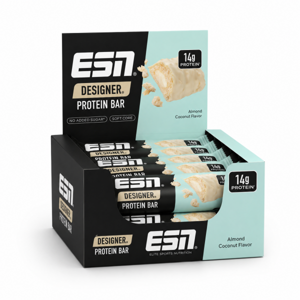 ESN Designer Bar Box 12x45g Almond Coconut